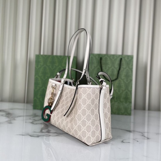 Replica Gucci GG Emblem small tote bag 815214 Beige