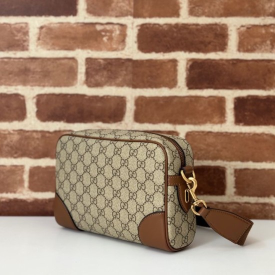 Replica Gucci 821155 GG Emblem small crossbody bag Brown