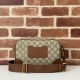 Replica Gucci 821155 GG Emblem small crossbody bag Brown