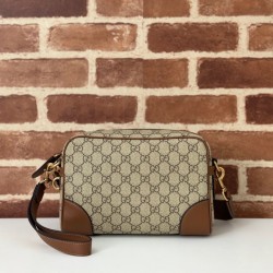 Replica Gucci 821155 GG Emblem small crossbody bag Brown