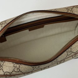 Replica Gucci 821155 GG Emblem small crossbody bag Brown