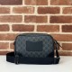 Replica Gucci 821155 GG Emblem small crossbody bag Black
