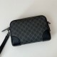 Replica Gucci 821155 GG Emblem small crossbody bag Black