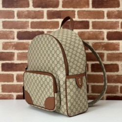 Replica Gucci 821159 GG Emblem medium backpack Brown