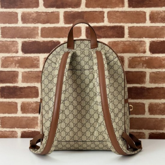 Replica Gucci 821159 GG Emblem medium backpack Brown