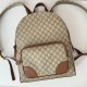 Replica Gucci 821159 GG Emblem medium backpack Brown
