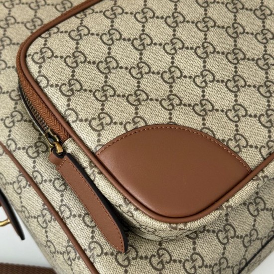 Replica Gucci 821159 GG Emblem medium backpack Brown