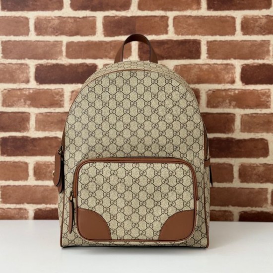 Replica Gucci 821159 GG Emblem medium backpack Brown