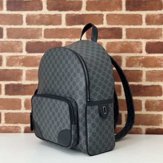Replica Gucci 821159 GG Emblem medium backpack Black