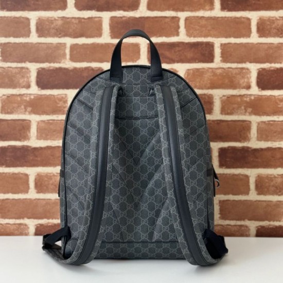 Replica Gucci 821159 GG Emblem medium backpack Black