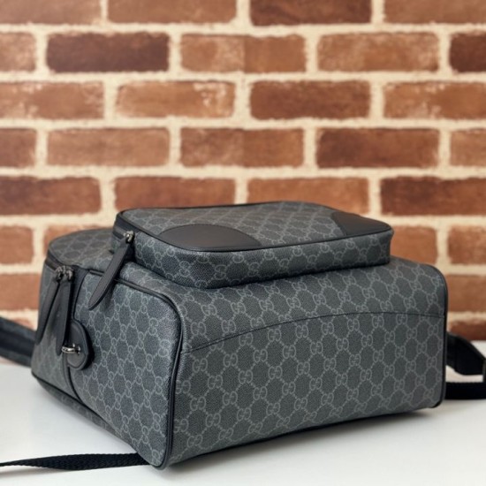 Replica Gucci 821159 GG Emblem medium backpack Black