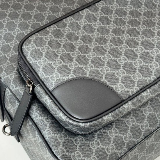 Replica Gucci 821159 GG Emblem medium backpack Black