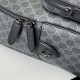 Replica Gucci 821159 GG Emblem medium backpack Black