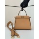 Replica Fendi Mini Iconic Peekaboo Bag Light Brown