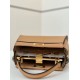 Replica Fendi Mini Iconic Peekaboo Bag Light Brown