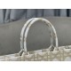 Replica Dior Medium/Large Book Tote Bag Oversized rattan embroidery White/Gold Replica Dior Medium/Large Book Tote Bag Oversized rattan embroidery White/Gold
