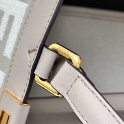 Replica Fendi Peekaboo-Tote Bag FF Gray