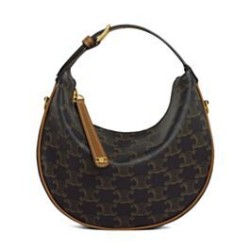 Celine Teen Celine Lulu Best Replica Bag With Logo Print 120722 Coffee Copy