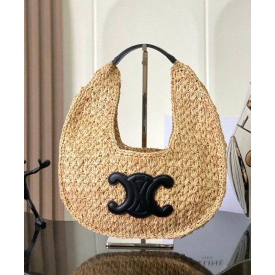 Best Replica Celine Hobo Classic Basket Bag 112772 Black/Coffee