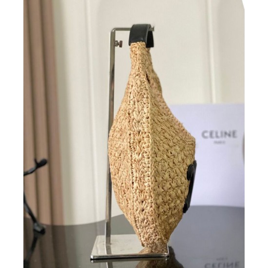 Best Replica Celine Hobo Classic Basket Bag 112772 Black/Coffee