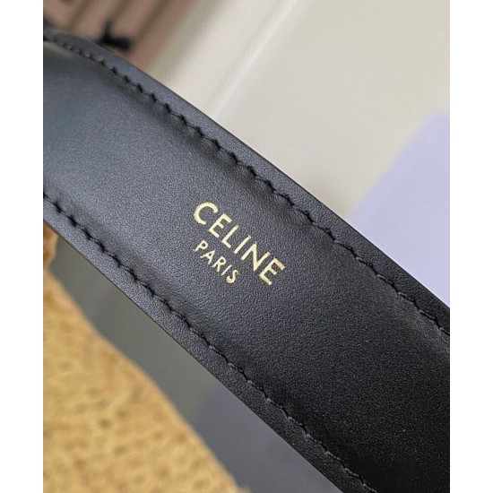 Best Replica Celine Hobo Classic Basket Bag 112772 Black/Coffee