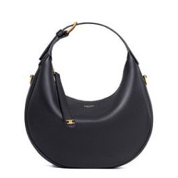 Celine Teen Best Replica Celine Lulu Hobo Bag Grained Calfskin 120723 Black/Cream
