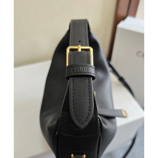 Celine Teen Best Replica Celine Lulu Hobo Bag Grained Calfskin 120723 Black/Cream Celine Teen Best Replica Celine Lulu Hobo Bag Grained Calfskin 120723 Black/Cream