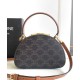 Best Replica Celine Logo Print Half Moon Box Bag 10K642 Coffee