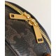 Best Replica Celine Logo Print Half Moon Box Bag 10K642 Coffee