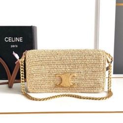 Replica Celine Multipochette Raffia 10M432 Coffee Copy