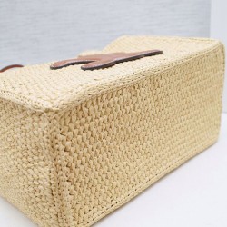 Replica Celine Cabas Thais Small Raffia Bag 116302 Coffee