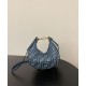 1:1 Best Replica Fendi Denim-Effect Ff Jacquard Mini-Bag 8BS081 Blue Best Replica Fendi Denim-Effect Ff Jacquard Mini-Bag 8BS081 Blue