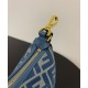 1:1 Best Replica Fendi Denim-Effect Ff Jacquard Mini-Bag 8BS081 Blue Best Replica Fendi Denim-Effect Ff Jacquard Mini-Bag 8BS081 Blue