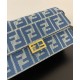Best Replica Fendi Baguette Wallet On Chain 8M0498 Blue