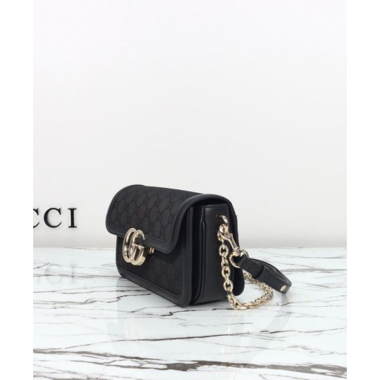 Fake Gucci Go Small Replica Gucci Shoulder Bag 826761 Black Fake Gucci Go Small Replica Gucci Shoulder Bag 826761 Black