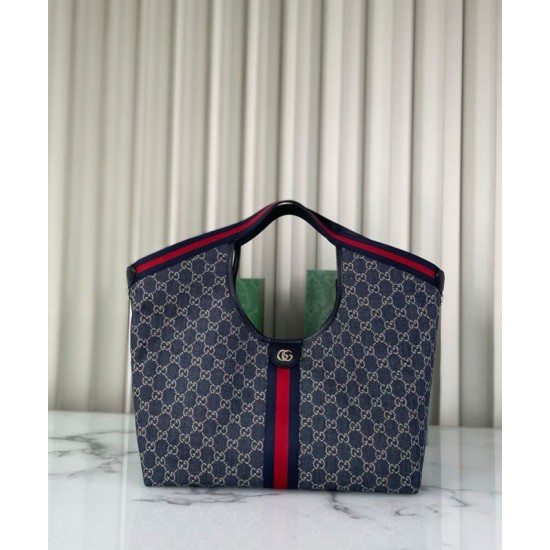 Fake Gucci Giglio Large Best Replica Tote Bag 853971 Blue Fake Gucci Giglio Large Best Replica Tote Bag 853971 Blue