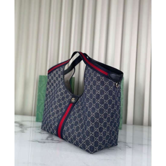 Fake Gucci Giglio Large Best Replica Tote Bag 853971 Blue Fake Gucci Giglio Large Best Replica Tote Bag 853971 Blue