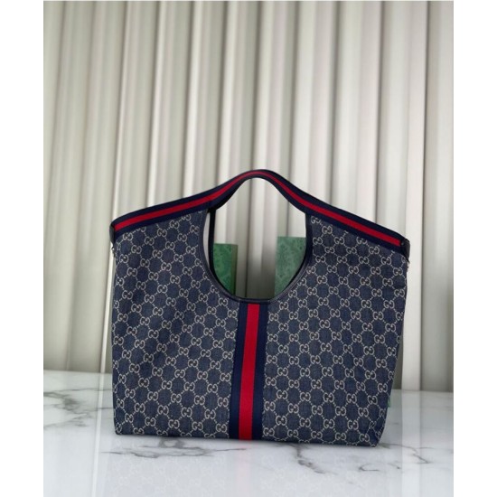 Fake Gucci Giglio Large Best Replica Tote Bag 853971 Blue Fake Gucci Giglio Large Best Replica Tote Bag 853971 Blue