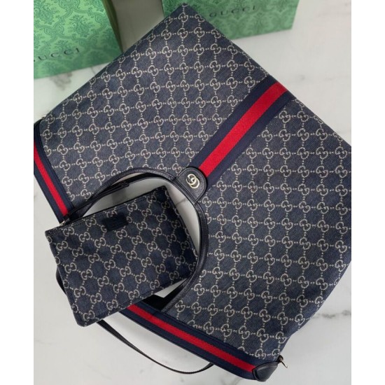 Fake Gucci Giglio Large Best Replica Tote Bag 853971 Blue Fake Gucci Giglio Large Best Replica Tote Bag 853971 Blue