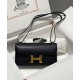 Best Replica Hermes Constance Elan Long Clutch Etoupe Epsom Bag Black Fake