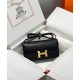 Best Replica Hermes Constance Elan Long Clutch Etoupe Epsom Bag Black Fake