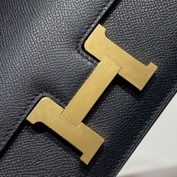 Best Replica Hermes Constance Elan Long Clutch Etoupe Epsom Bag Black Fake