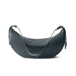 Fake Prada Demi-lune Large 1:1 Best Replica Shoulder Bag 1BC255 Black/White/Coffee