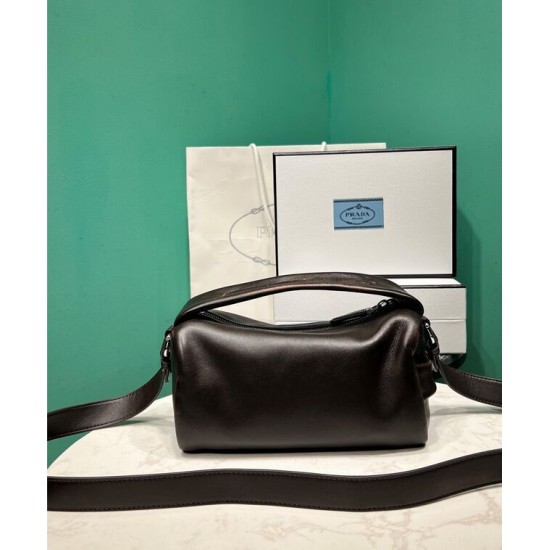 Fake Prada Nappa Shoulder Bag 2VH188 Dark Coffee Replica Fake Prada Nappa Shoulder Bag 2VH188 Dark Coffee Replica