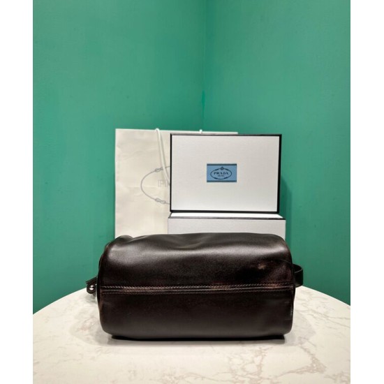 Fake Prada Nappa Shoulder Bag 2VH188 Dark Coffee Replica Fake Prada Nappa Shoulder Bag 2VH188 Dark Coffee Replica