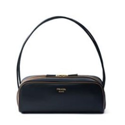 Prada Swing Smooth Best Replica Prada Shoulder Bag 1BC249 Black Fake