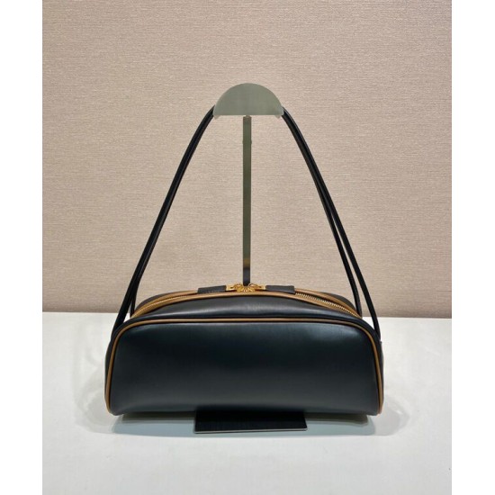 Prada Swing Smooth Best Replica Prada Shoulder Bag 1BC249 Black Fake Prada Swing Smooth Best Replica Prada Shoulder Bag 1BC249 Black Fake
