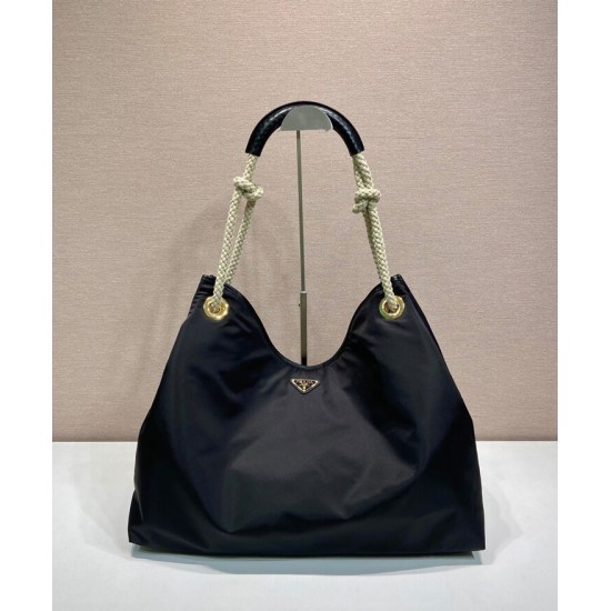 Best Replica Prada Mariner large Re-Nylon Shoulder Bag 1BC244 Black/Coffee Fake Best Replica Prada Mariner large Re-Nylon Shoulder Bag 1BC244 Black/Coffee Fake