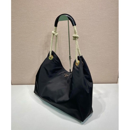 Best Replica Prada Mariner large Re-Nylon Shoulder Bag 1BC244 Black/Coffee Fake Best Replica Prada Mariner large Re-Nylon Shoulder Bag 1BC244 Black/Coffee Fake