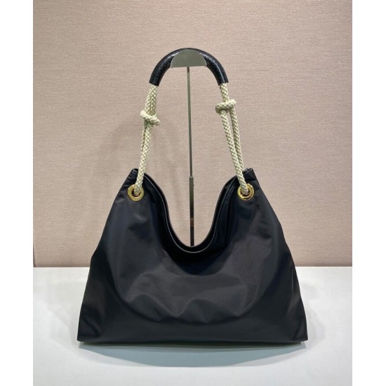 Best Replica Prada Mariner large Re-Nylon Shoulder Bag 1BC244 Black/Coffee Fake Best Replica Prada Mariner large Re-Nylon Shoulder Bag 1BC244 Black/Coffee Fake